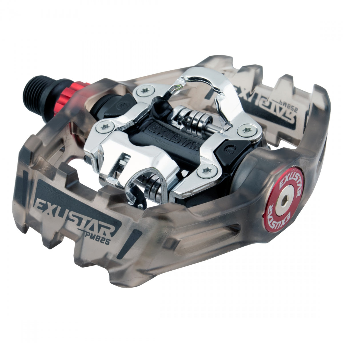 Exustar Dbl Pm825 Aly Spd Clipless Pedals 9/16" Gray