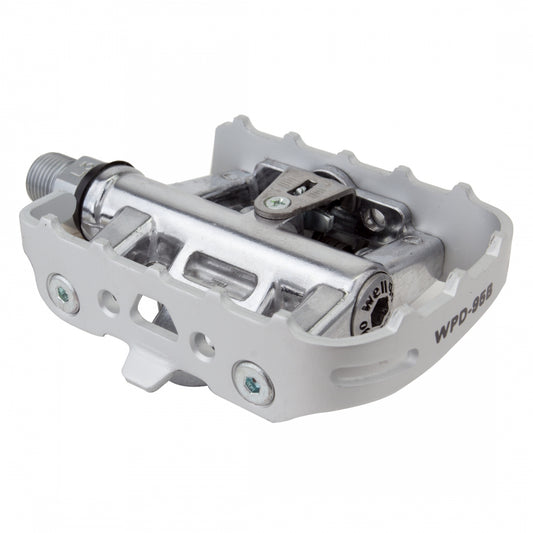 Pedals Wellgo Mtb 95B 1-Side Clples Sil 9/16