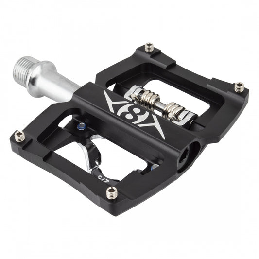 Pedals Origin8 Dual Spt Spd Single Clpls 9/16 Black