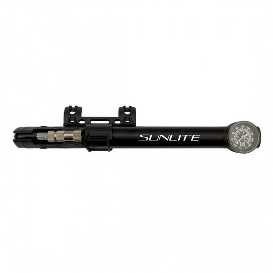 Pump Sunlite Mini Road Speed Dial Telescoping W/Gage Black