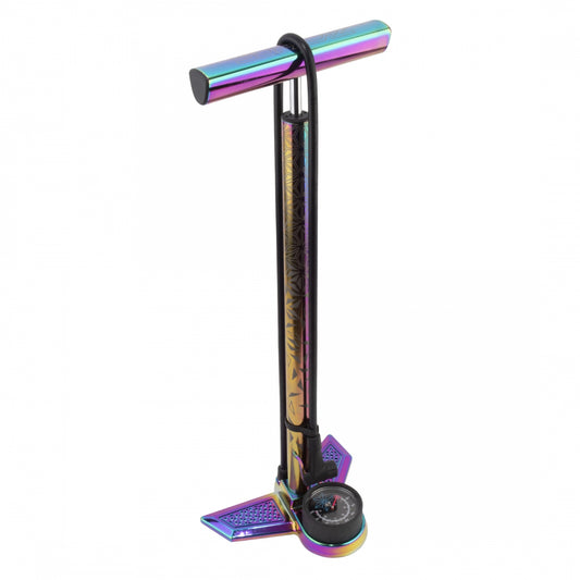 Pump Supacaz Floor Suaveair Aly W/Gauge Oil Slick