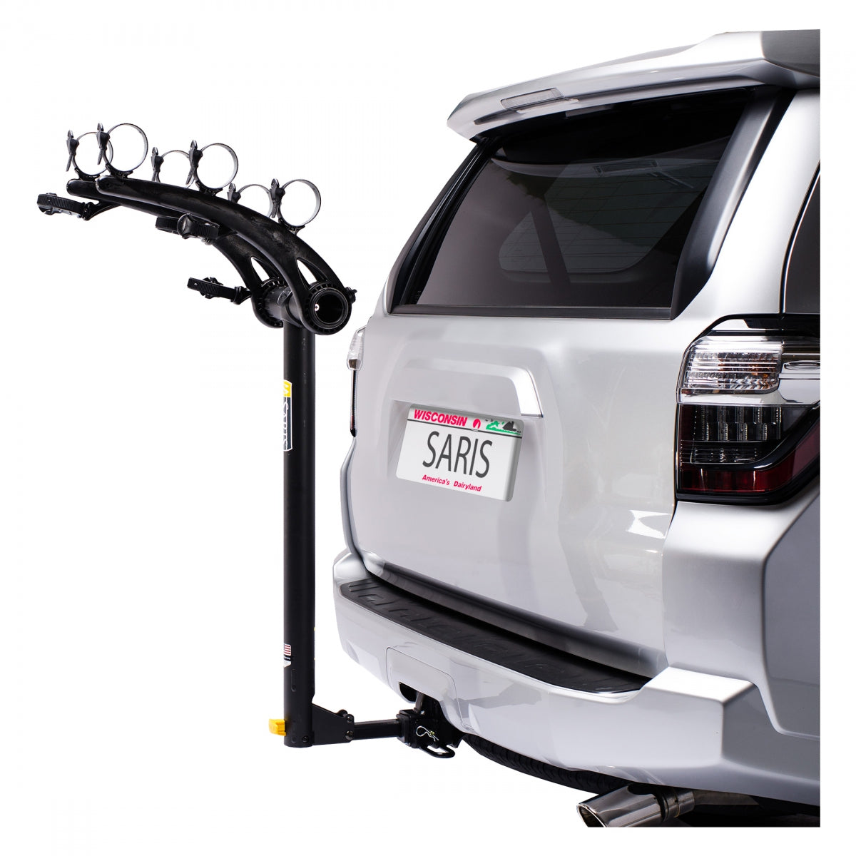 Saris 883 Bones 3-Bike Hitch Rack, Universal, Black