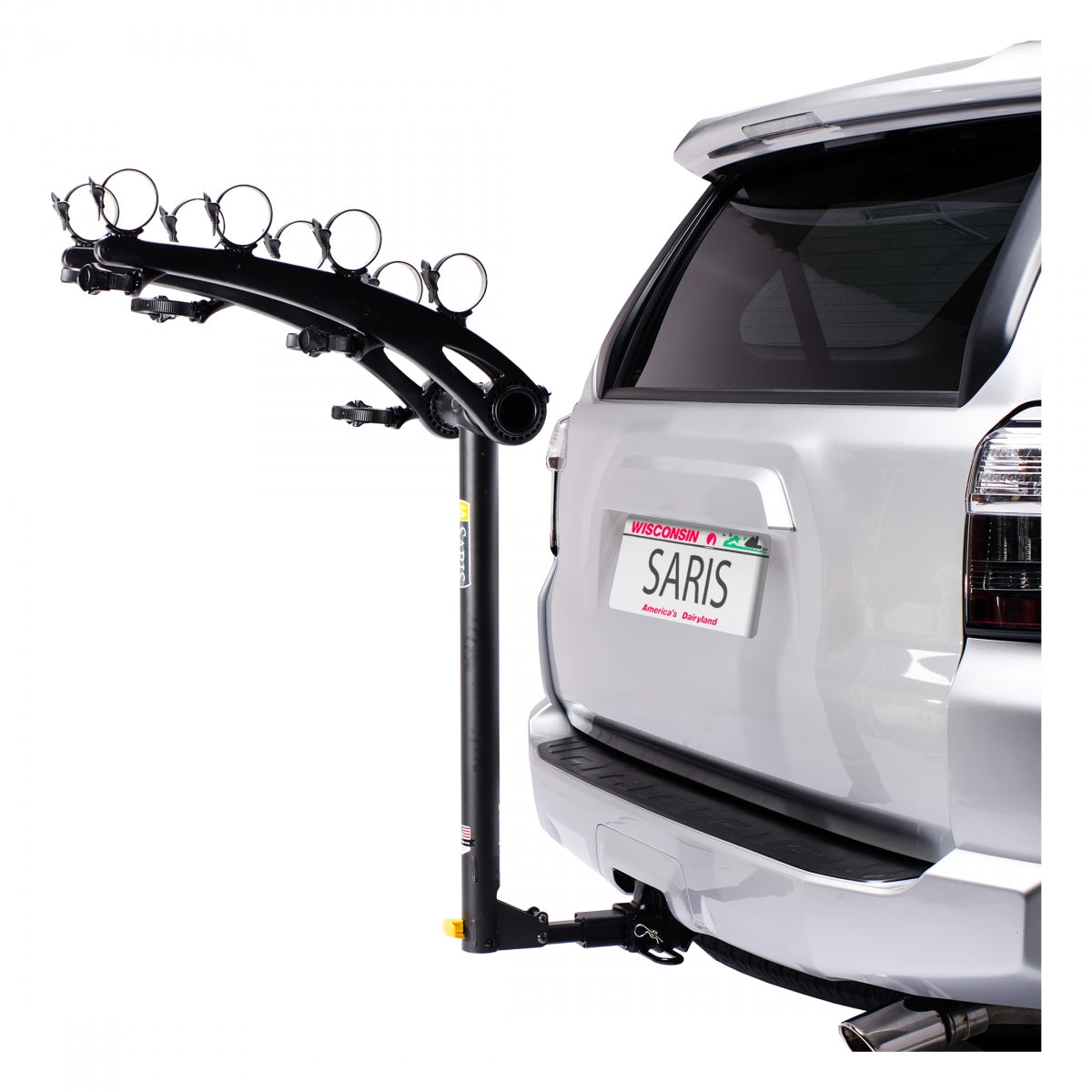 Saris 884 Bones 4-Bike Hitch Rack, Universal, Black