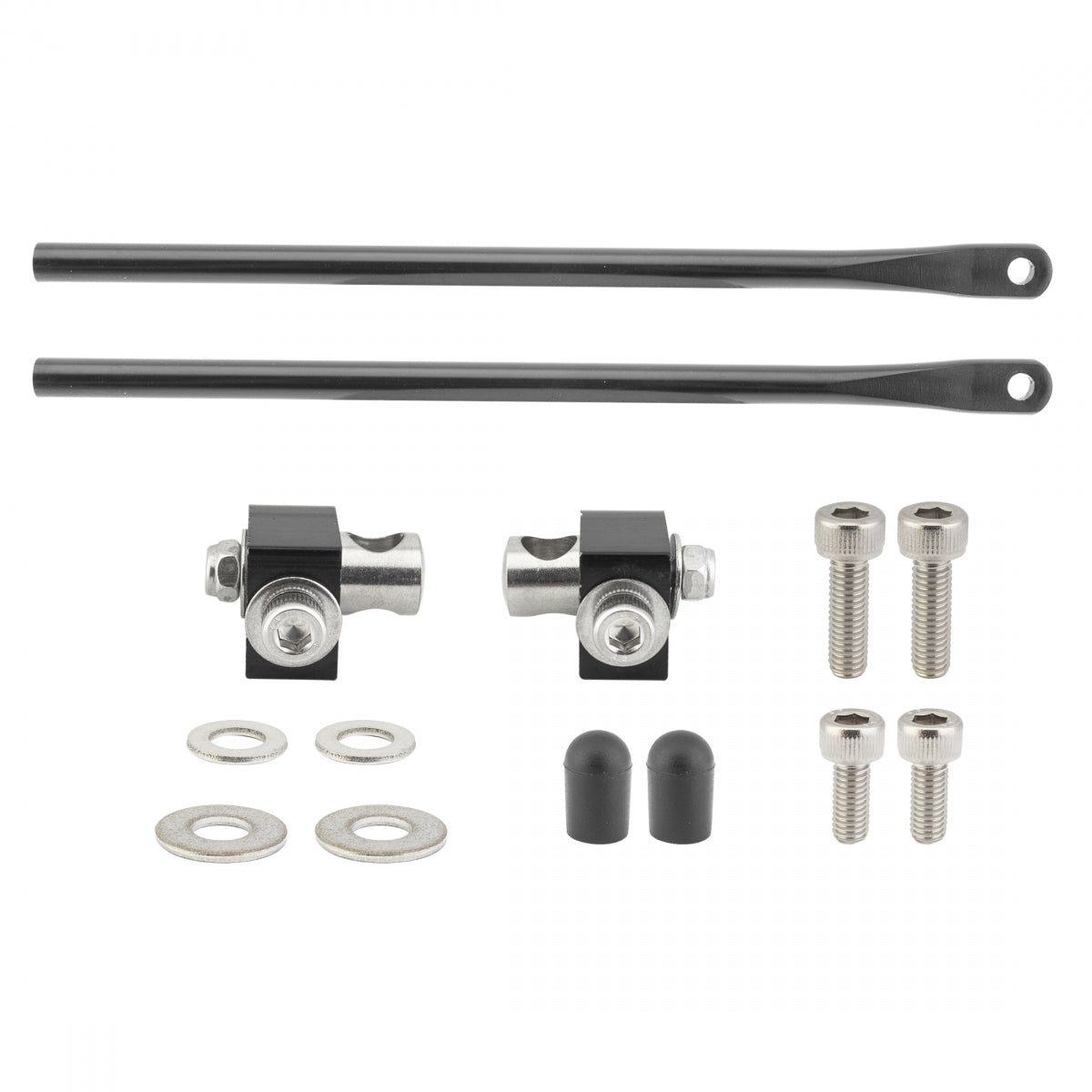Bike Rack Rr Tubus Mounting Set 240Mm W/Clamps & Hdwr Black