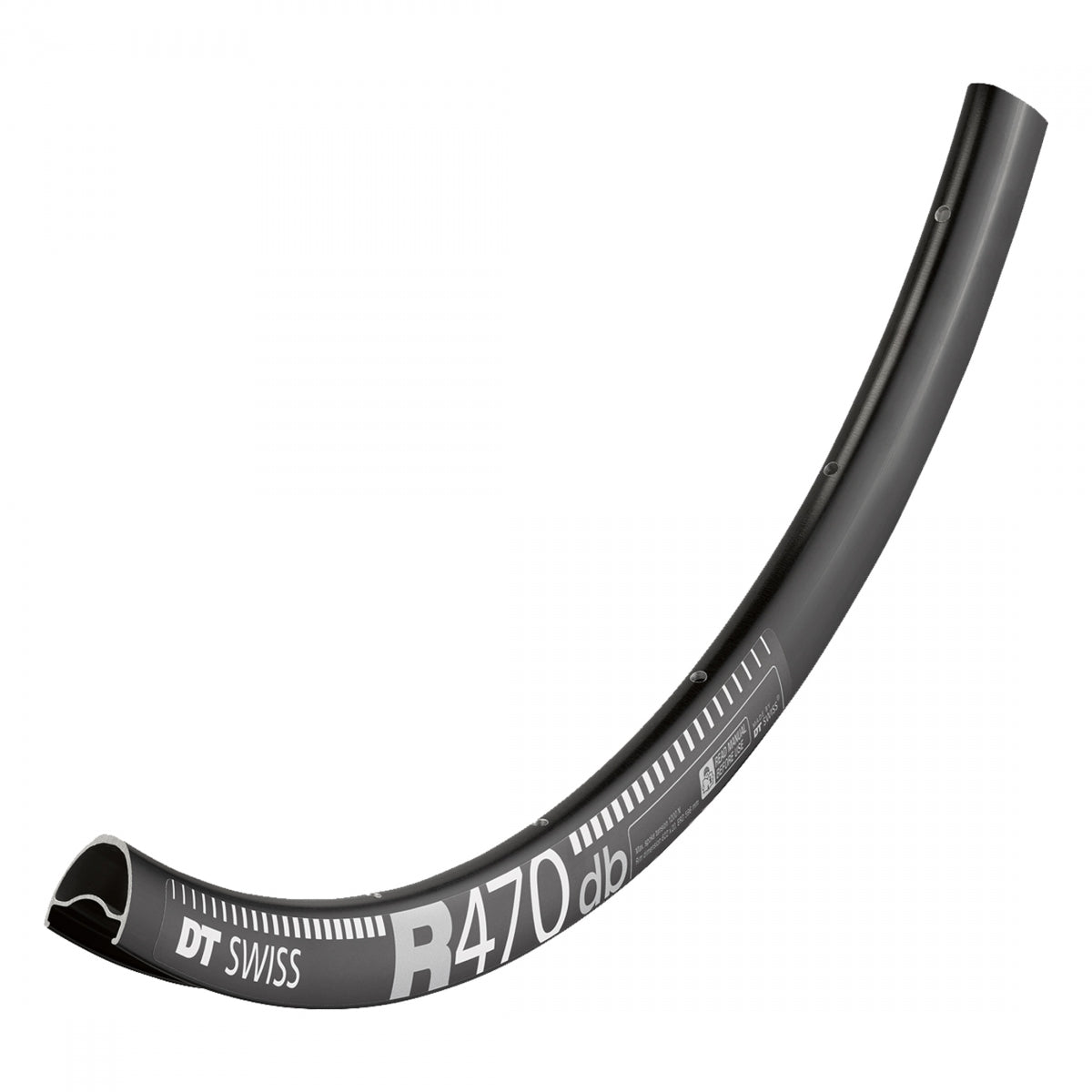 DT Swiss Dt 700C R470 Tbls 700C Bicycle Rim Black Disc Brake