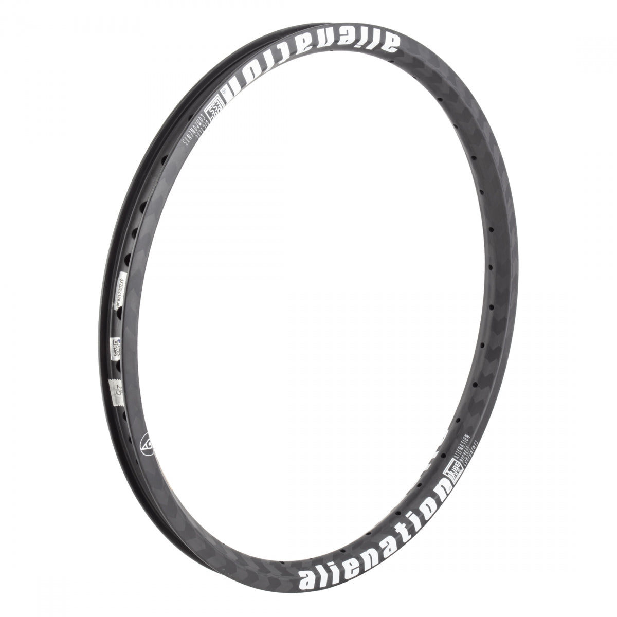 Alienation Acme Twill 12K Carbon 20 in Carbon Fiber Bicycle Rim Black 36H Disc Brake