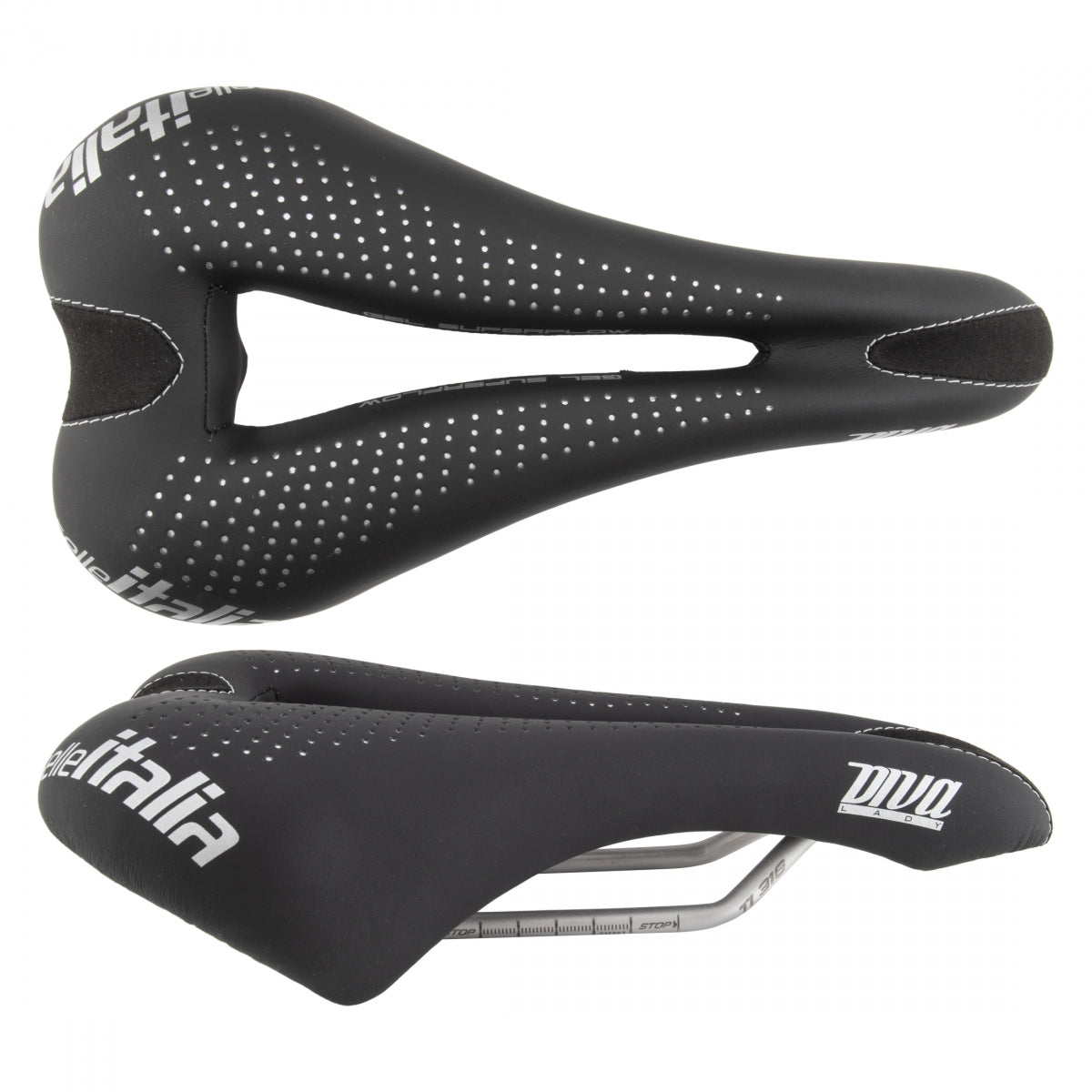 Selle Italia S I Diva Ti 316 Superflow S Comfort Ti Rail Saddle Black