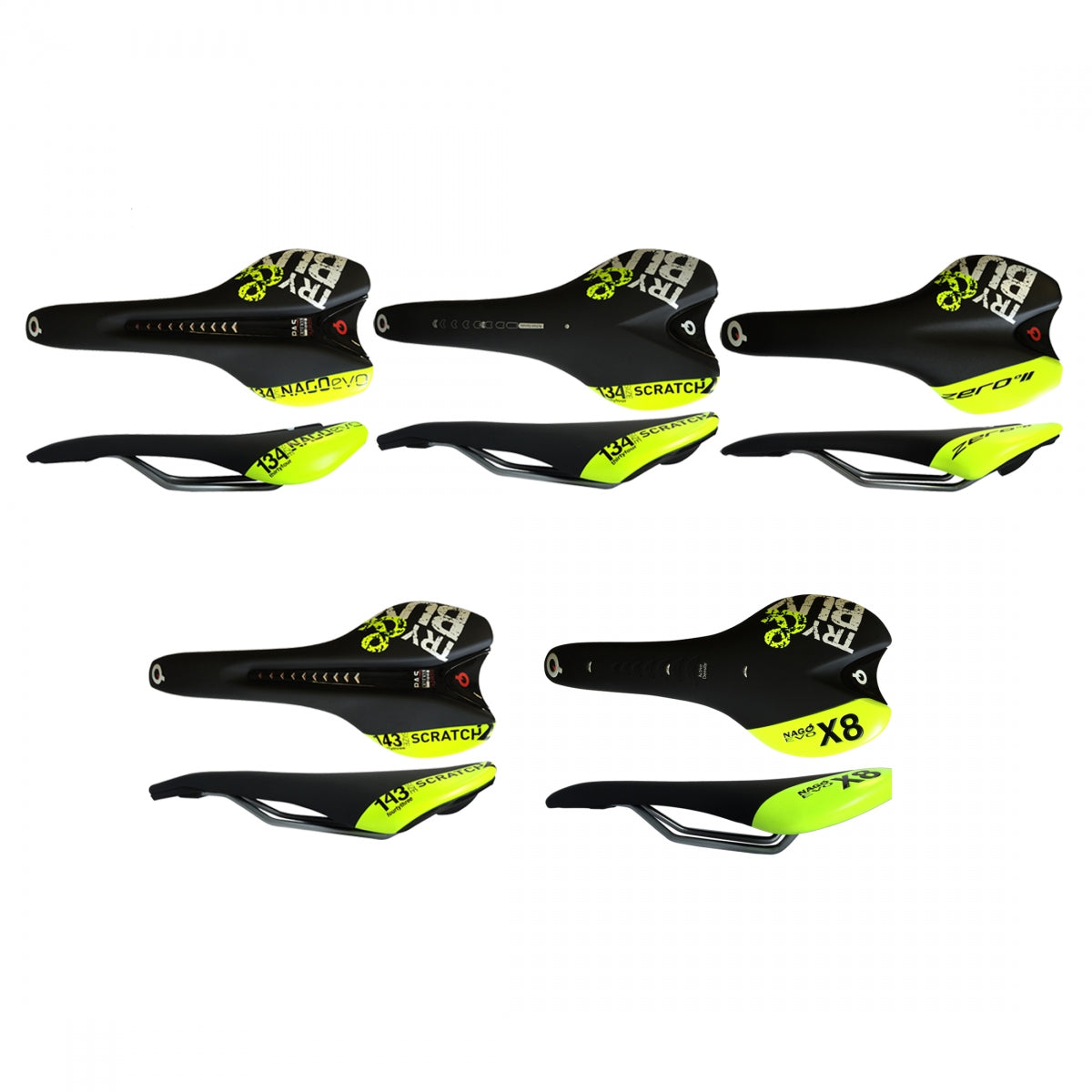 Prologo Try And Buy Demo Kit Rd Mtb 5-Saddles W Display Mountain Red