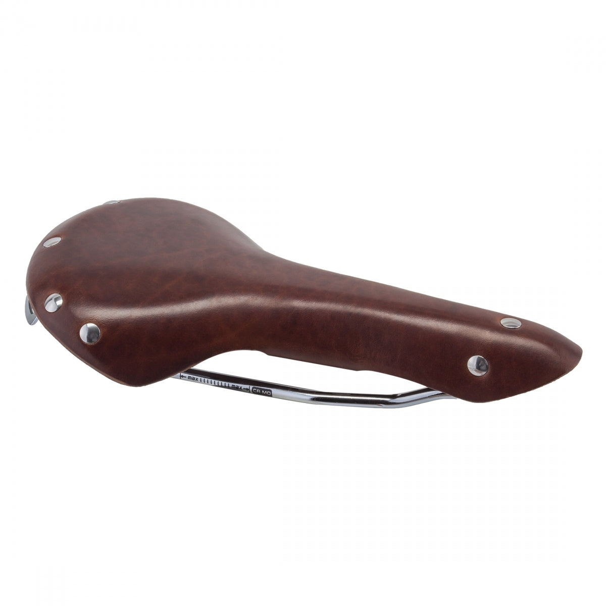 Origin8 Classic Rd Brn 155mm CrMo Rail Saddle Red/Brown