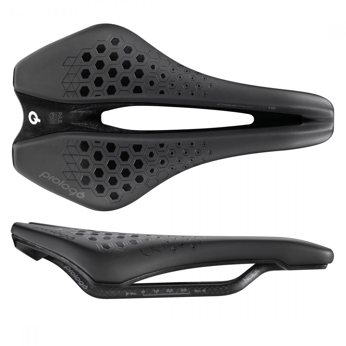 Prologo Dimension Tri Nack 143 Tri 143mm Alloy Rail Saddle Black/Silver/Gray