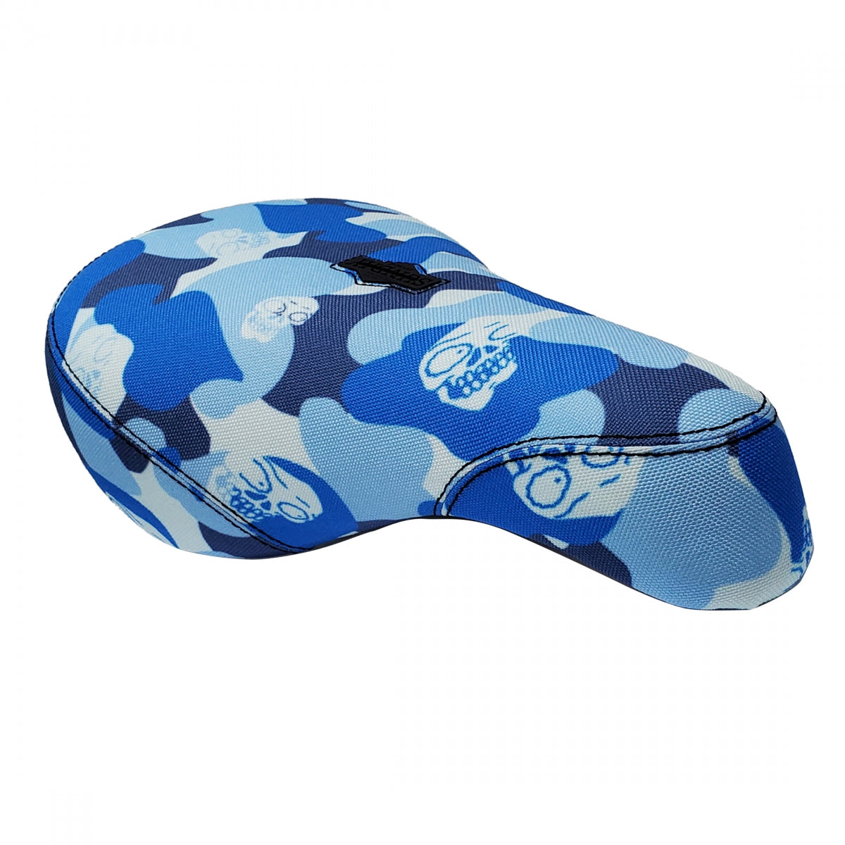 Sunday Mx Pivotal Camo Sweep Bu BMX Saddle Blue