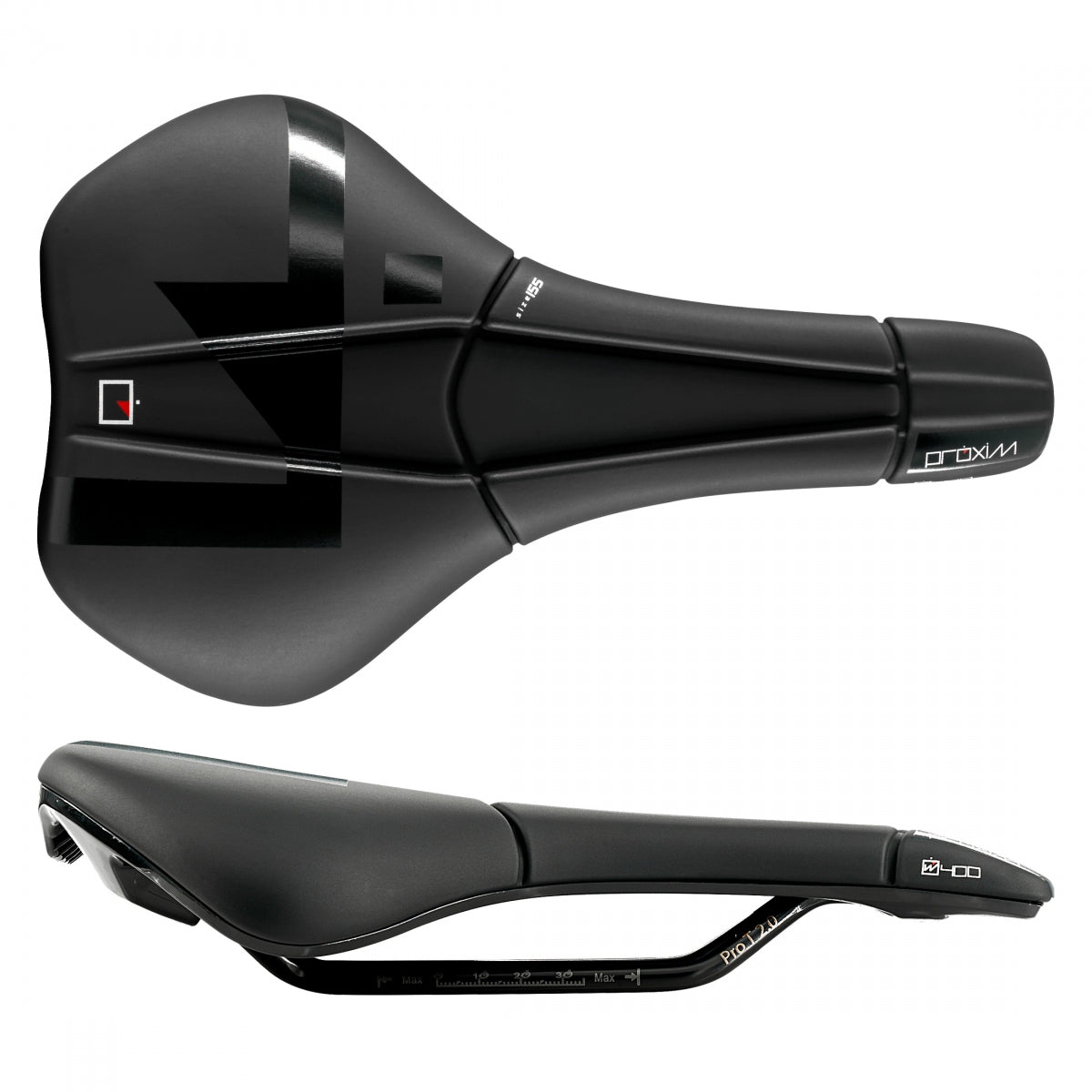 Prologo Proxim W400 T2.0 155 Sport Road 153mm CrMo Rail Saddle Black