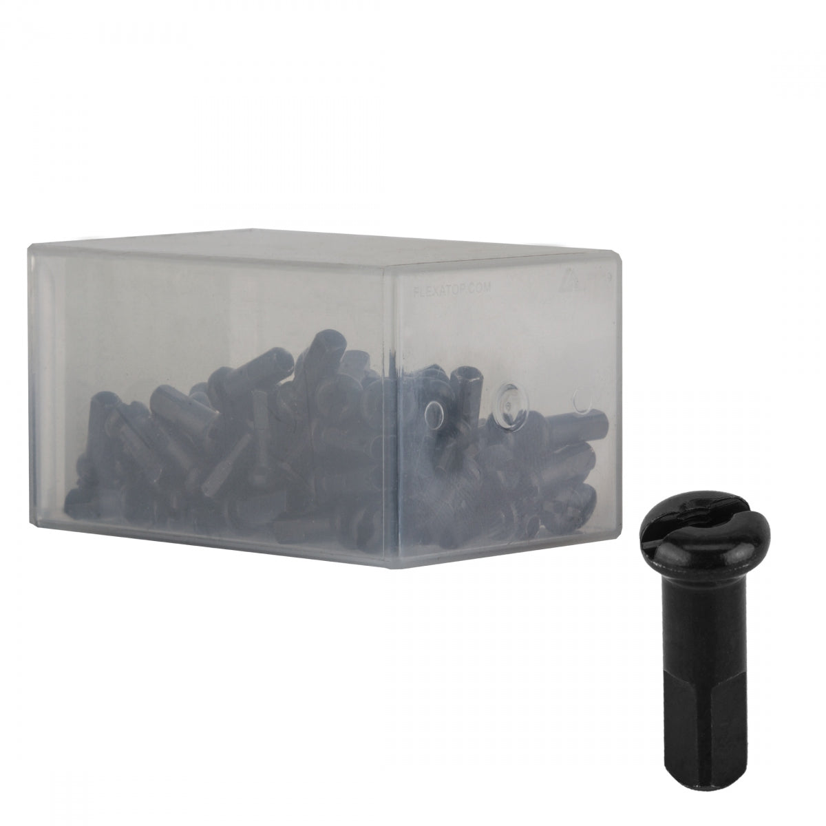 Spoke Nipple Dt Brass 2.0X14Mm Black Bxof100