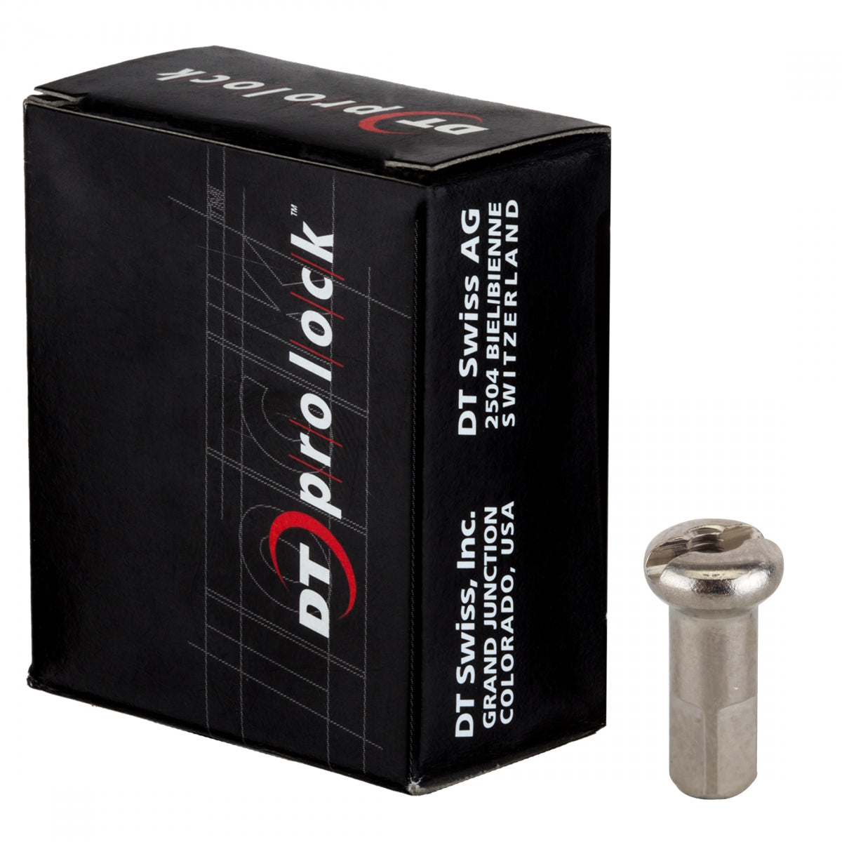Spoke Nipple Dt Brass 2.0X12Mm Prolock Silver Bxof100