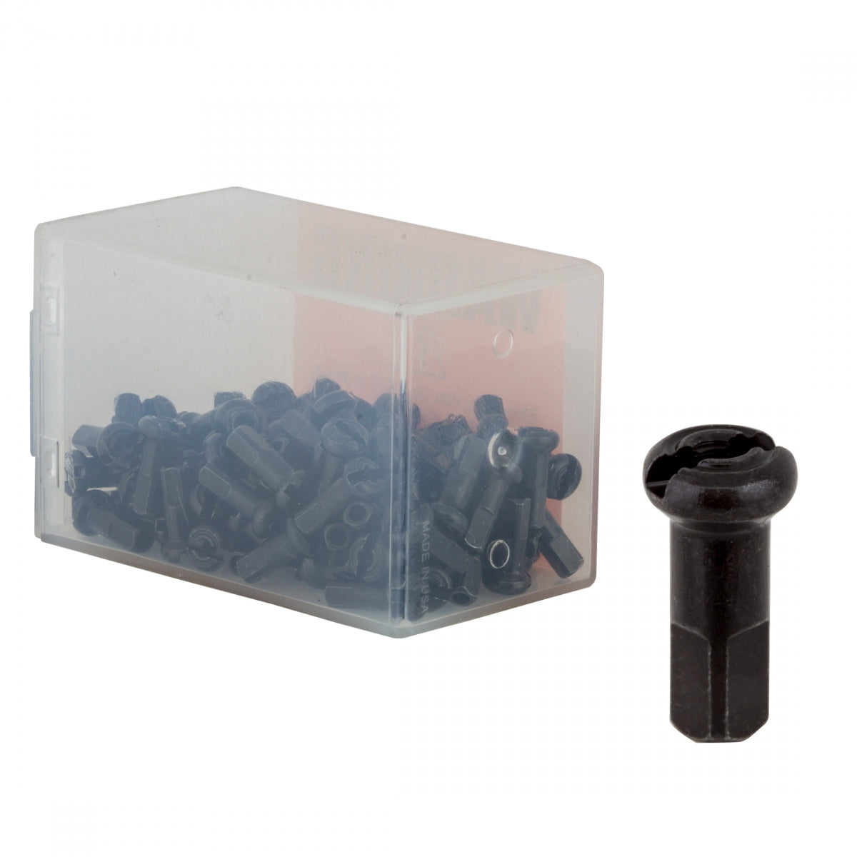 Spoke Nipple Dt Brass 1.8X12Mm Black Bxof100