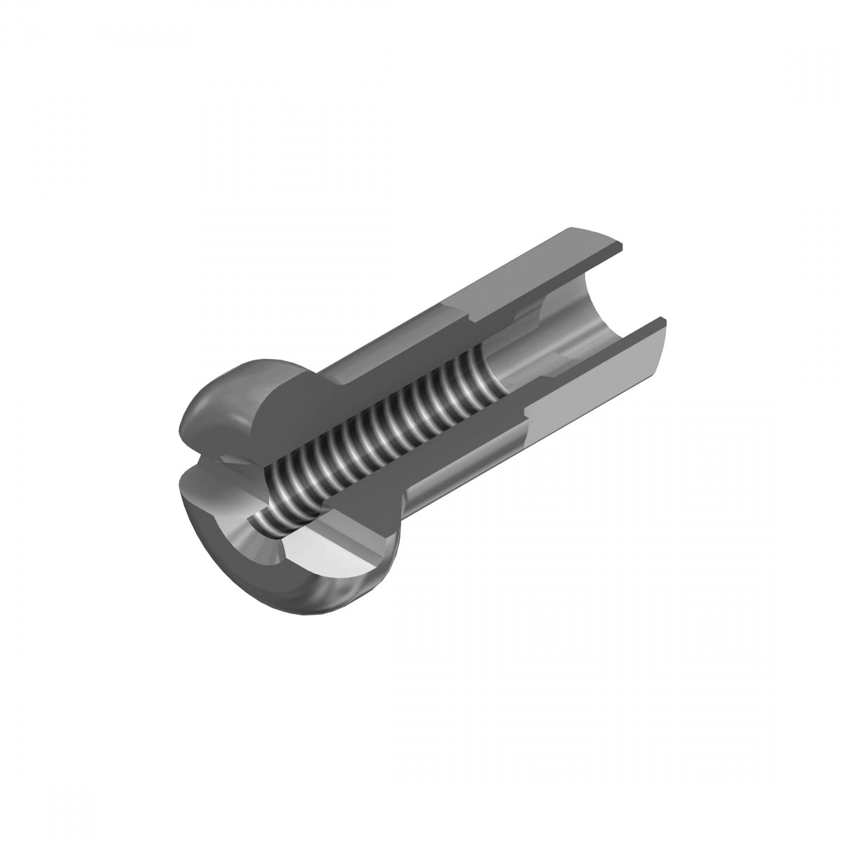 Spoke Nipple Dt Brass 2.0X14Mm Prohead Silver Bxof100