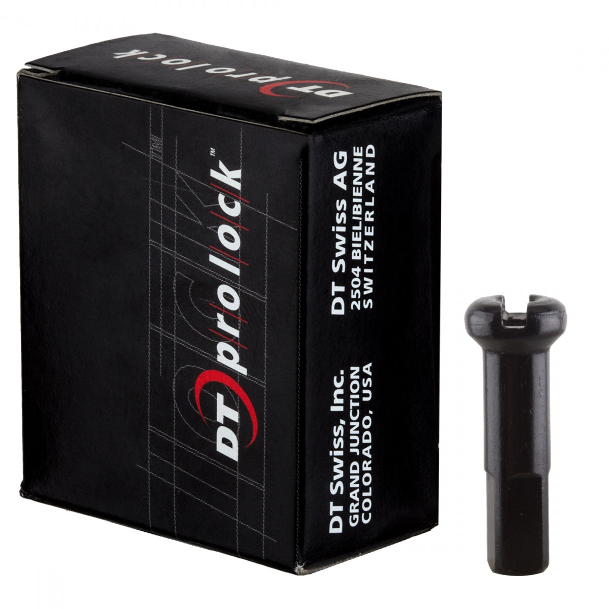 Spoke Nipple Dt Aly 2.0X12Mm Prolock Black Bxof100