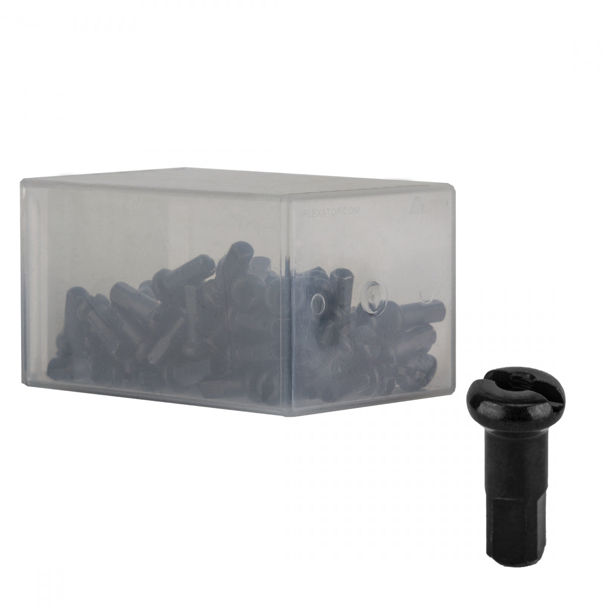 Spoke Nipple Dt Brass 2.0X12Mm Black Bxof100