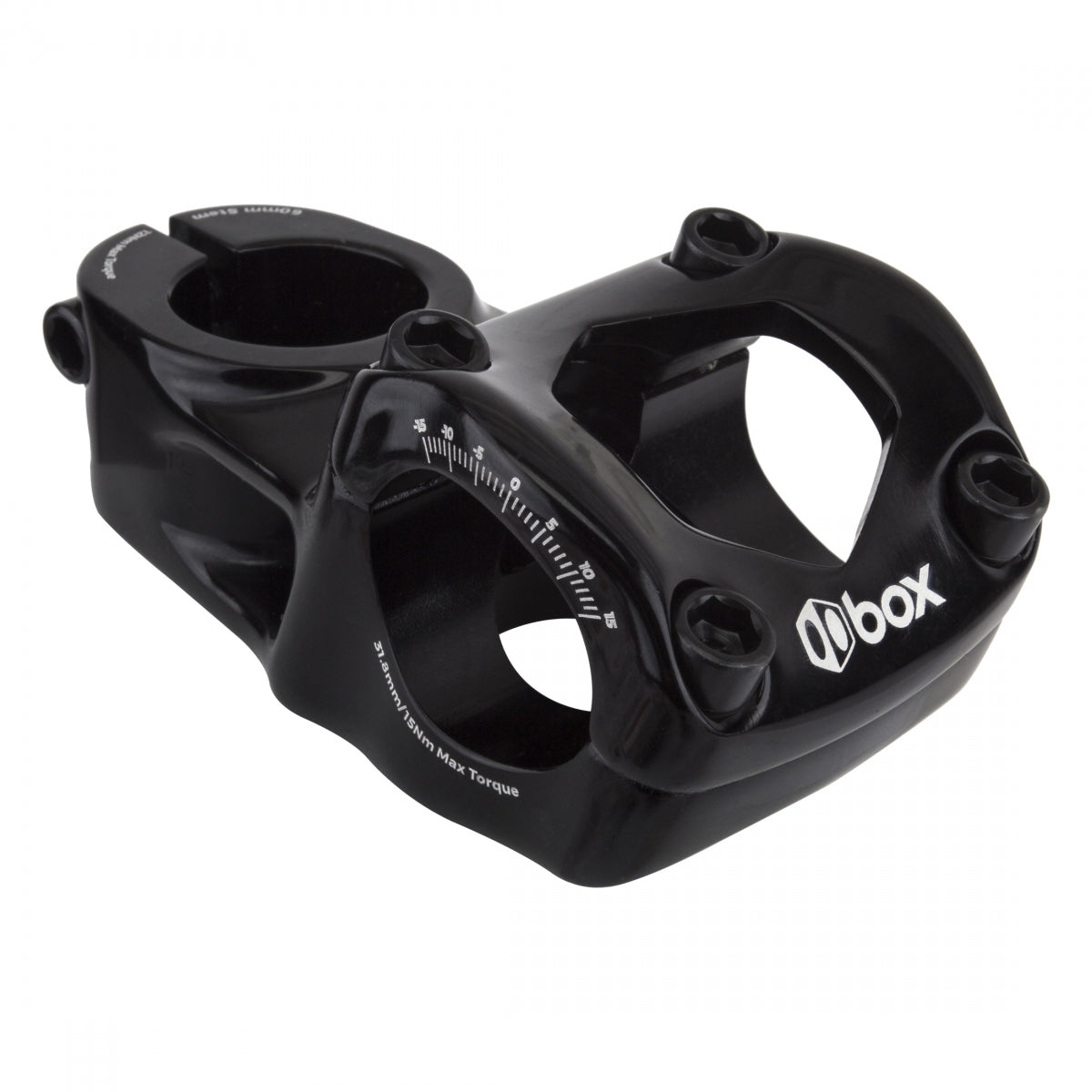 BOX One 53X31.8X28.6 0D 53mm Top Load Stem 31.8mm Clamp 1 1/8 in Steerer Black