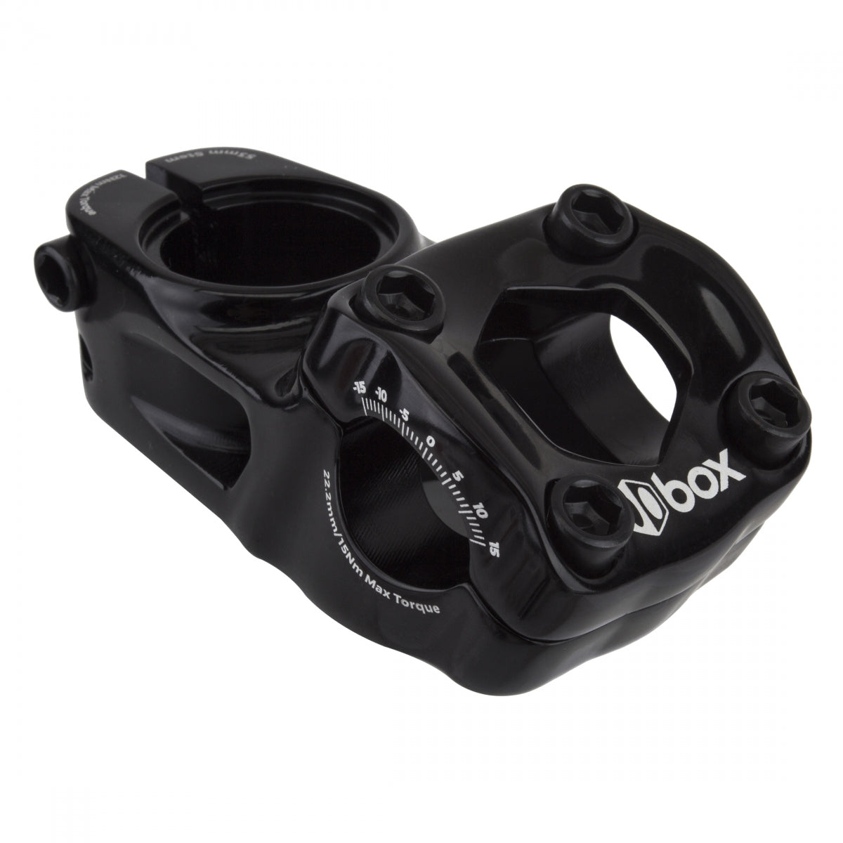 BOX Two 53X22.2X28.6 0D Top Load Stem 22.2mm Clamp 1 1/8 in Steerer Black