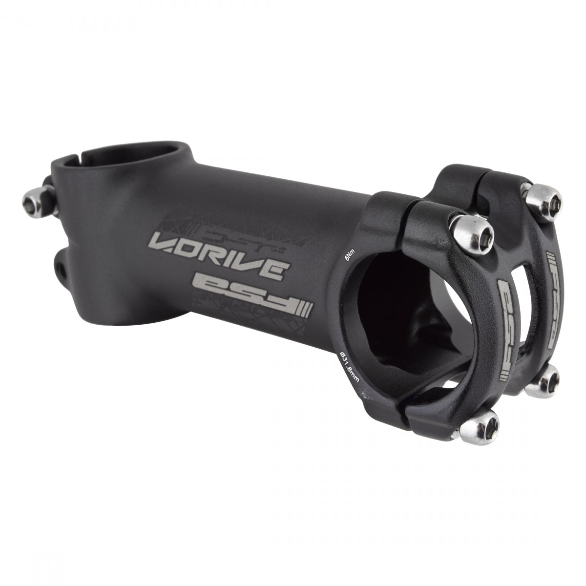 FSA V Drive 6D (J) 100mm Threadless Stem 31.8mm Clamp 1 1/8 in Steerer Black