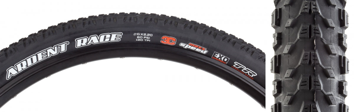 Tire Max Ardent Race 26X2.2 Black Fold/120 3C/Exo/Tr