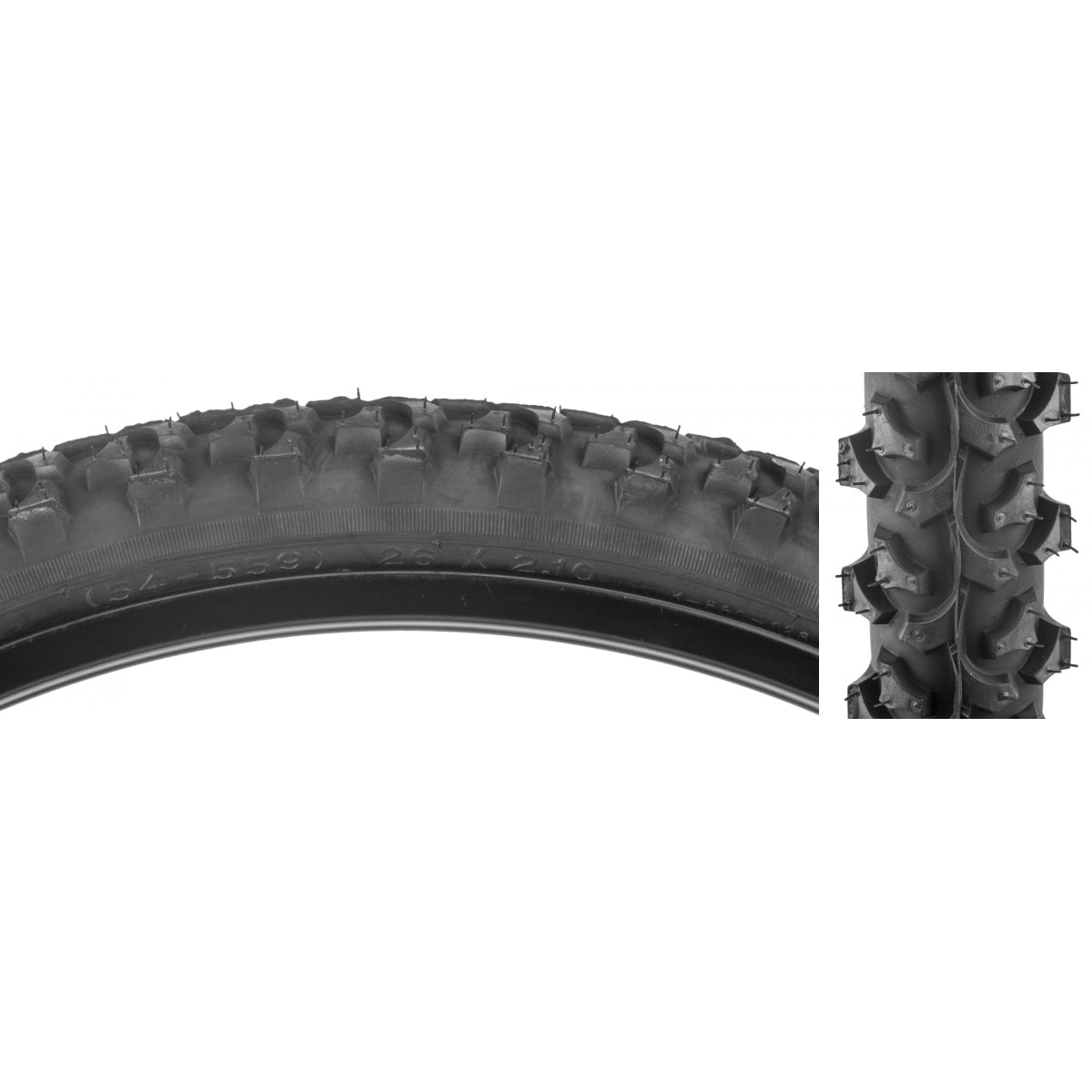 Tire Sunlite 26X2.1 Black/Bk Atb K850 Wire