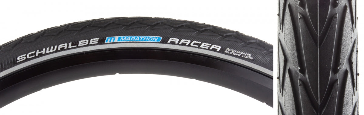 Tire Swb Marathon Racer 26X1.5 Perf Lite R-Guard Black/Bsk/Ref Sp-Grip E25 Wire