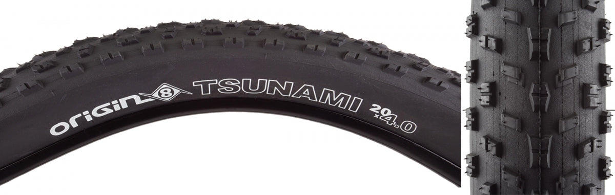 Tire Origin8 Tsunami 20X4.0 Wire Black/Bk