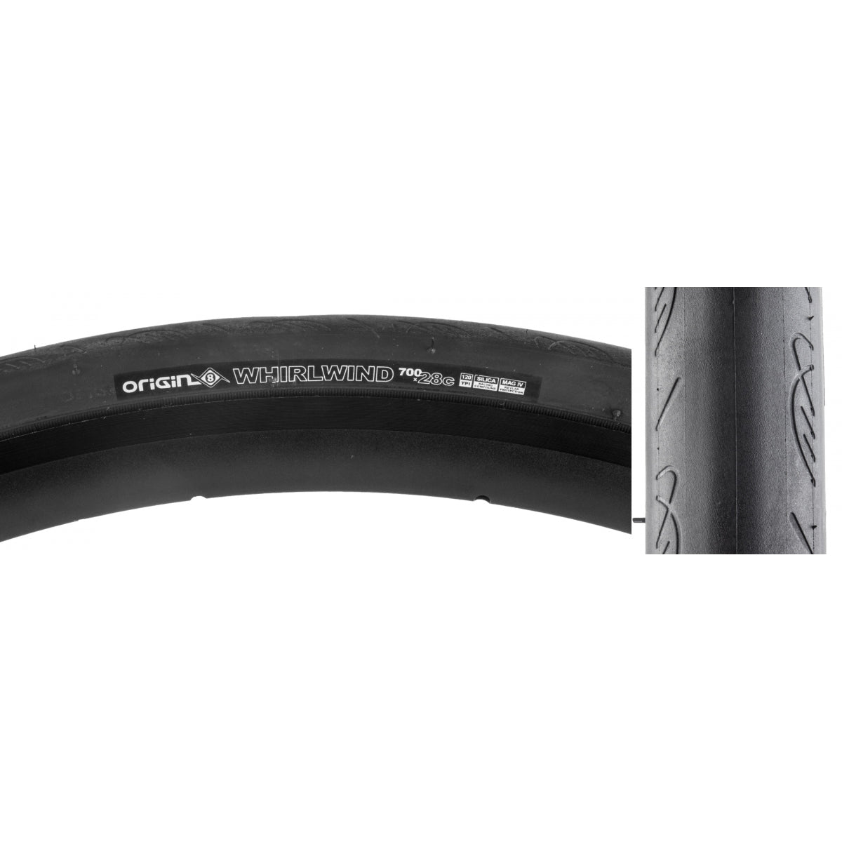 Tire Origin8 Whirlwind 700X28 Fold Belt Black/Bk