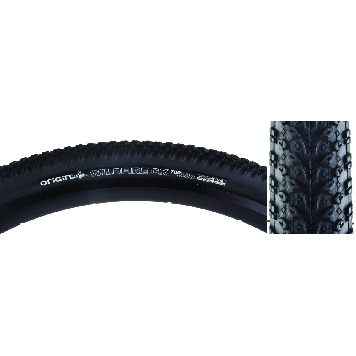 Tire Origin8 Wildfire Gx 700X38 Fold Belt Black/Bk