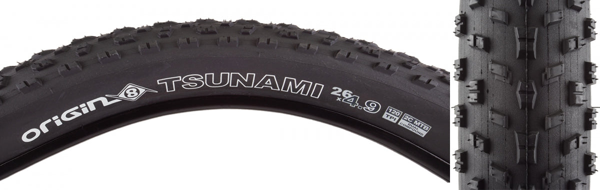 Tire Origin8 Tsunami 26X4.9 Fold Black/Bk