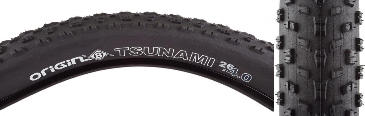 Tire Origin8 Tsunami 26X4.0 Wire Black/Bk