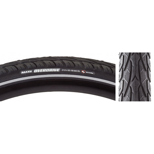 Tire Max Overdrive 27.5X1.65 Black Belted Wire/60 Sc/Sw/Ref