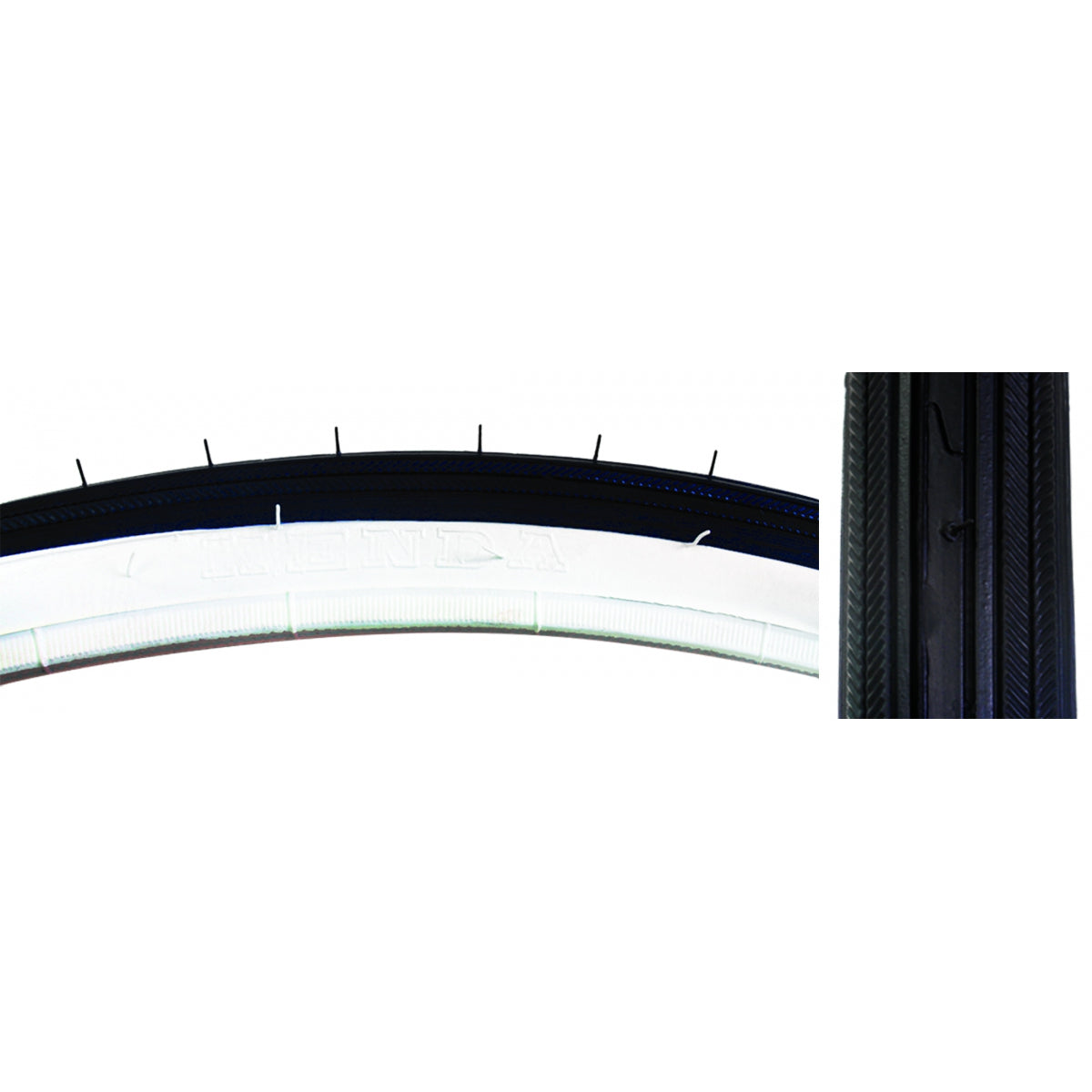 Tire Sunlite 27X1-1/4 Black/Wh Rd 70Lb K34 Wire