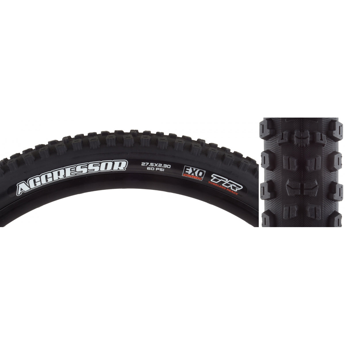 Tire Max Aggressor 27.5X2.3 Black Fold/60 Dc/Exo/Tr