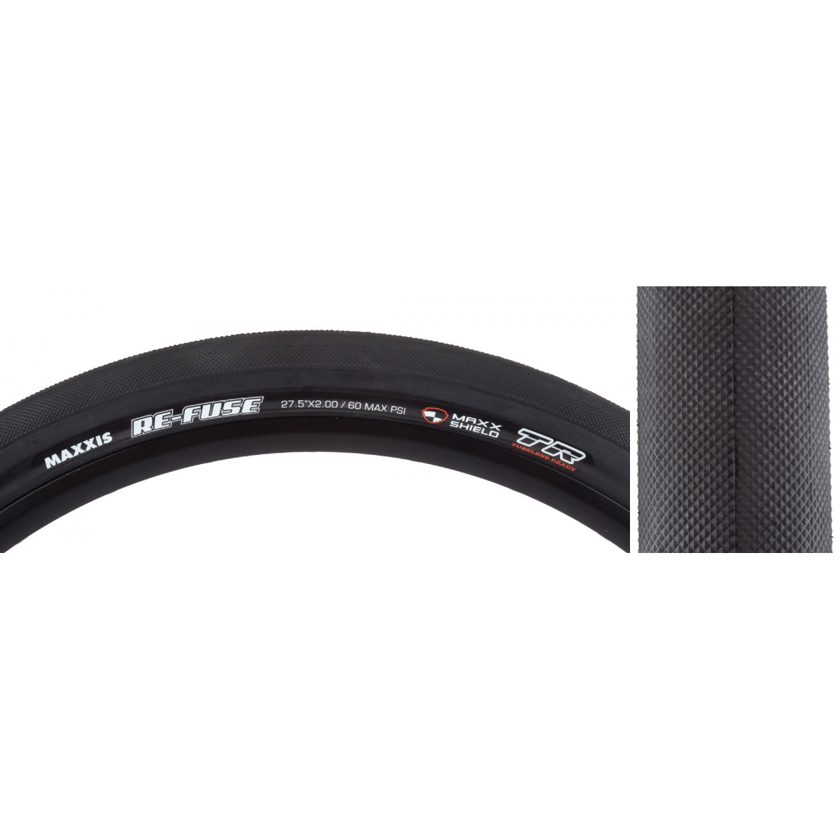 Tire Max Refuse 27.5X2.0 Black Fold/60 Sc/Ms/Tr Velo Mine