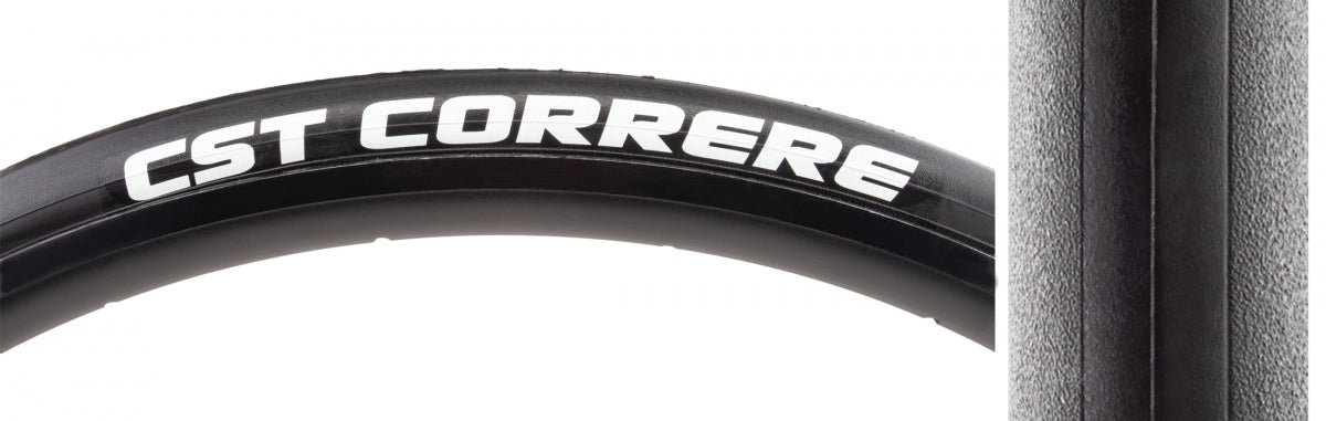 Tire Cstp Correre 700X25 Black/Bk Wire Dc