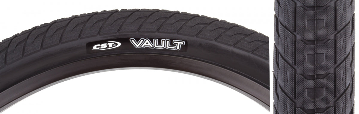 Tire Cstp Vault 20X2.4 Black/Bk Wire Dc