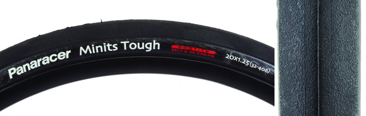 Tire Pan Minits Tough Protite 20X1.25 Wire Black/Bk