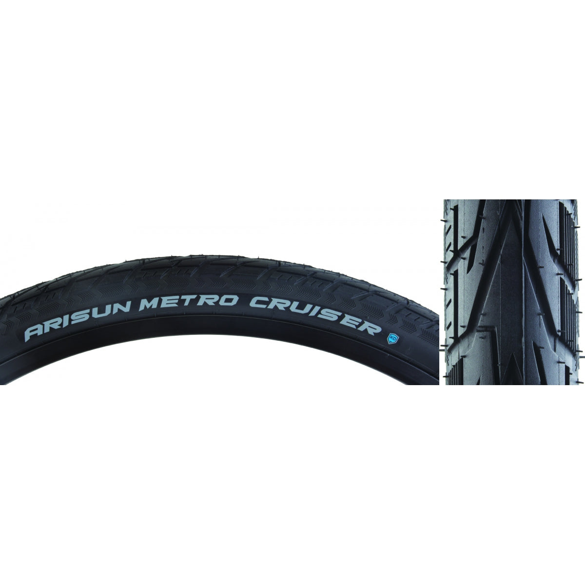 Tire Arisun Metro Cruiser 700X38 Black Wire/60 Kd