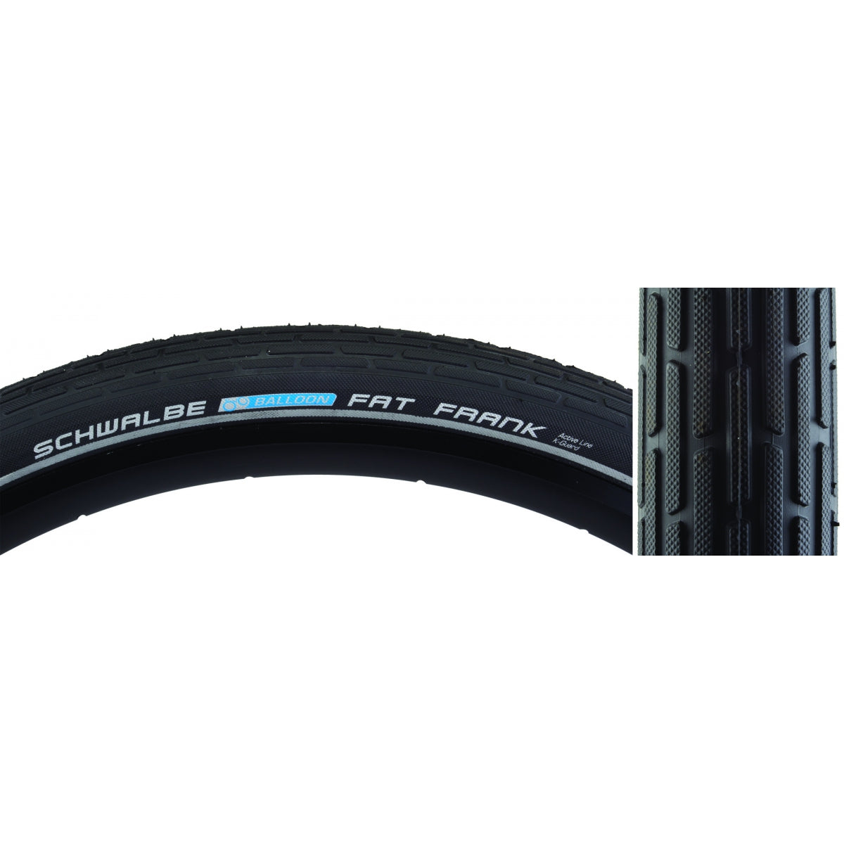 Tire Swb Fat Frank 26X2.35 Active Lite K-Guard Black/Bsk/Ref Sbc Wire