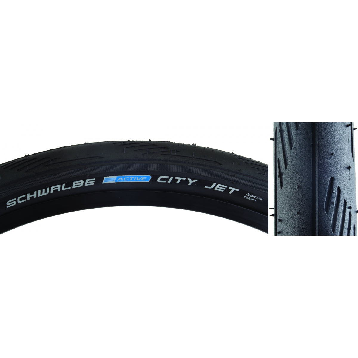 Tire Swb City Active Lite Jet 26X1.5 K-Guard Black/Bsk/Ref Sbc Wire