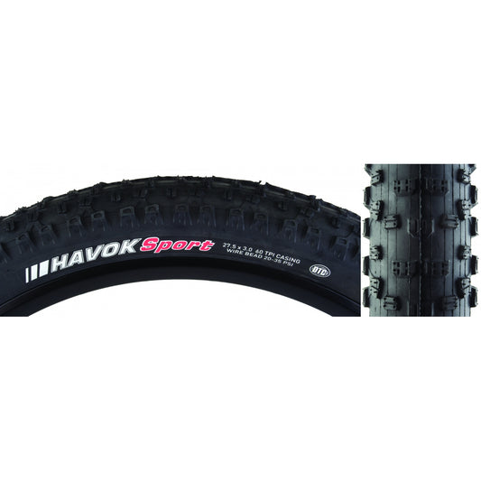 Kenda Havok Sport Dtc Tire 27.5 x 3.0 Black Wire Bead