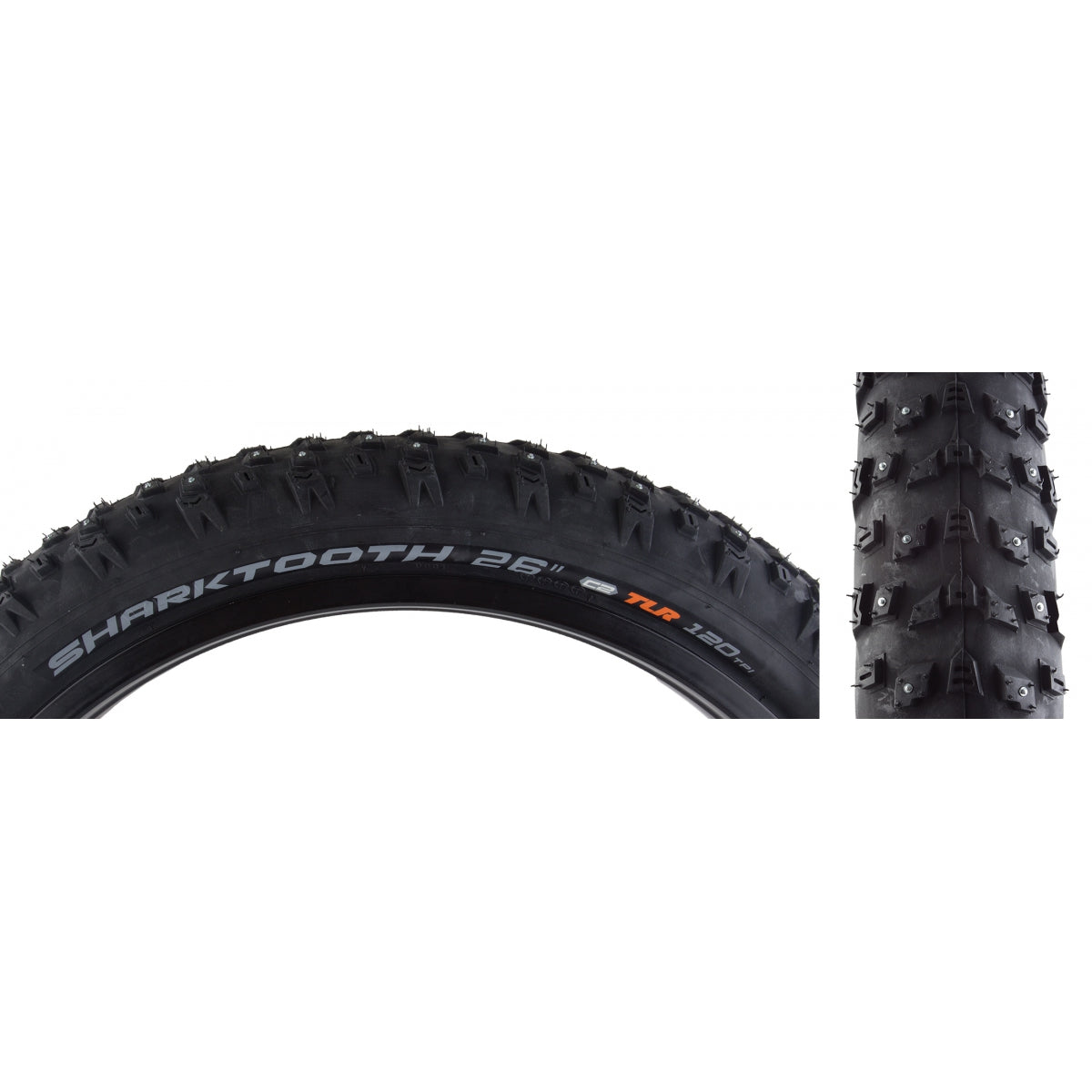 Tire Arisun Sharktooth 26X4.0 Black Fold/120 Tr/152-Stud