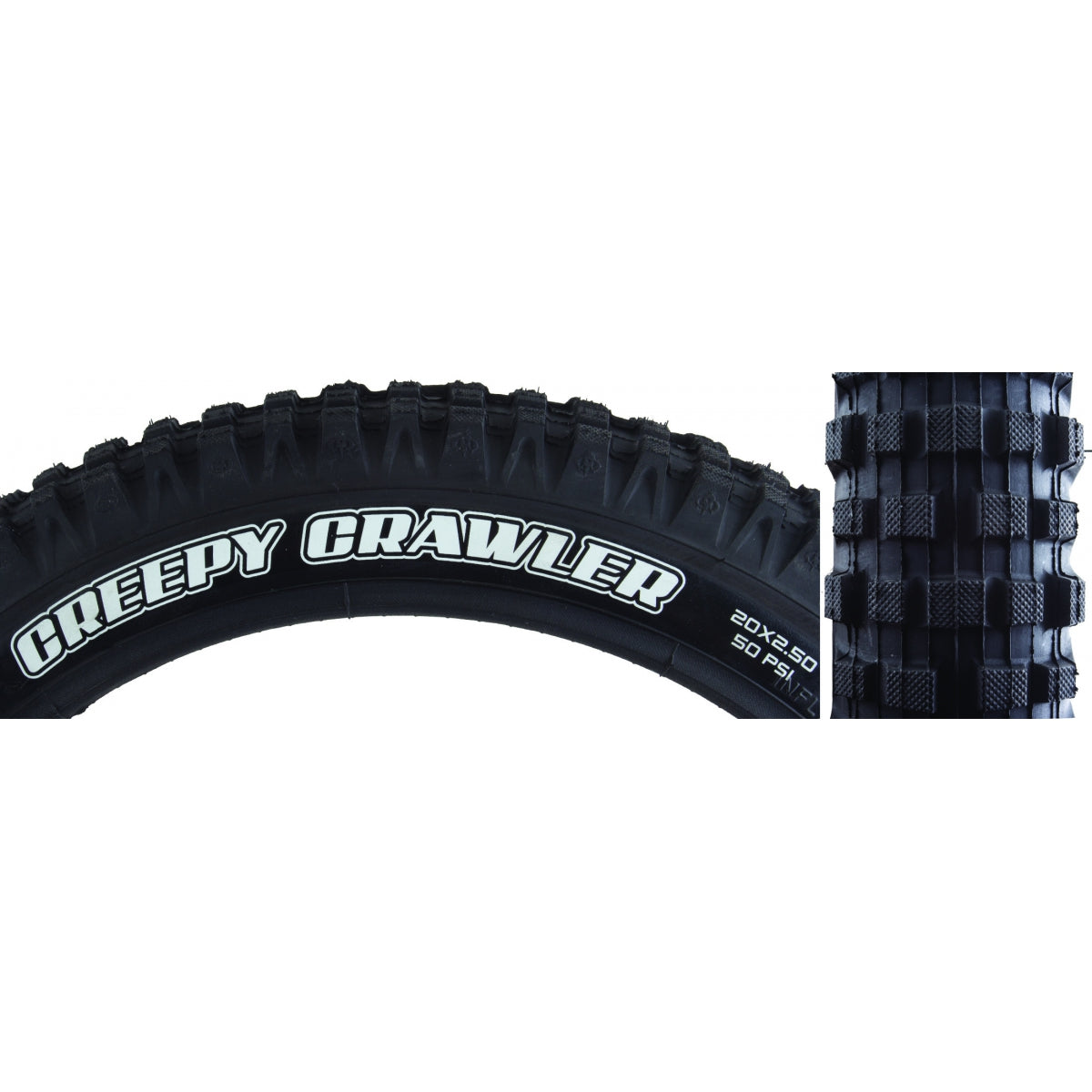 Tire Max Creepycrawler R (Iso 387) 20X2.5 Black Wire 25 Sc/St