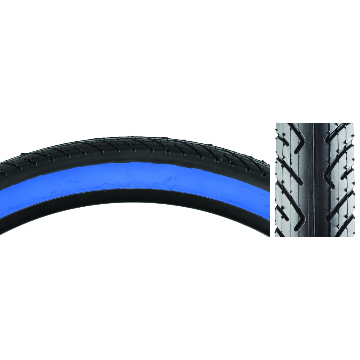 Tire Sunlite 26X2.125 Black/Bu Slick K1032 Wire