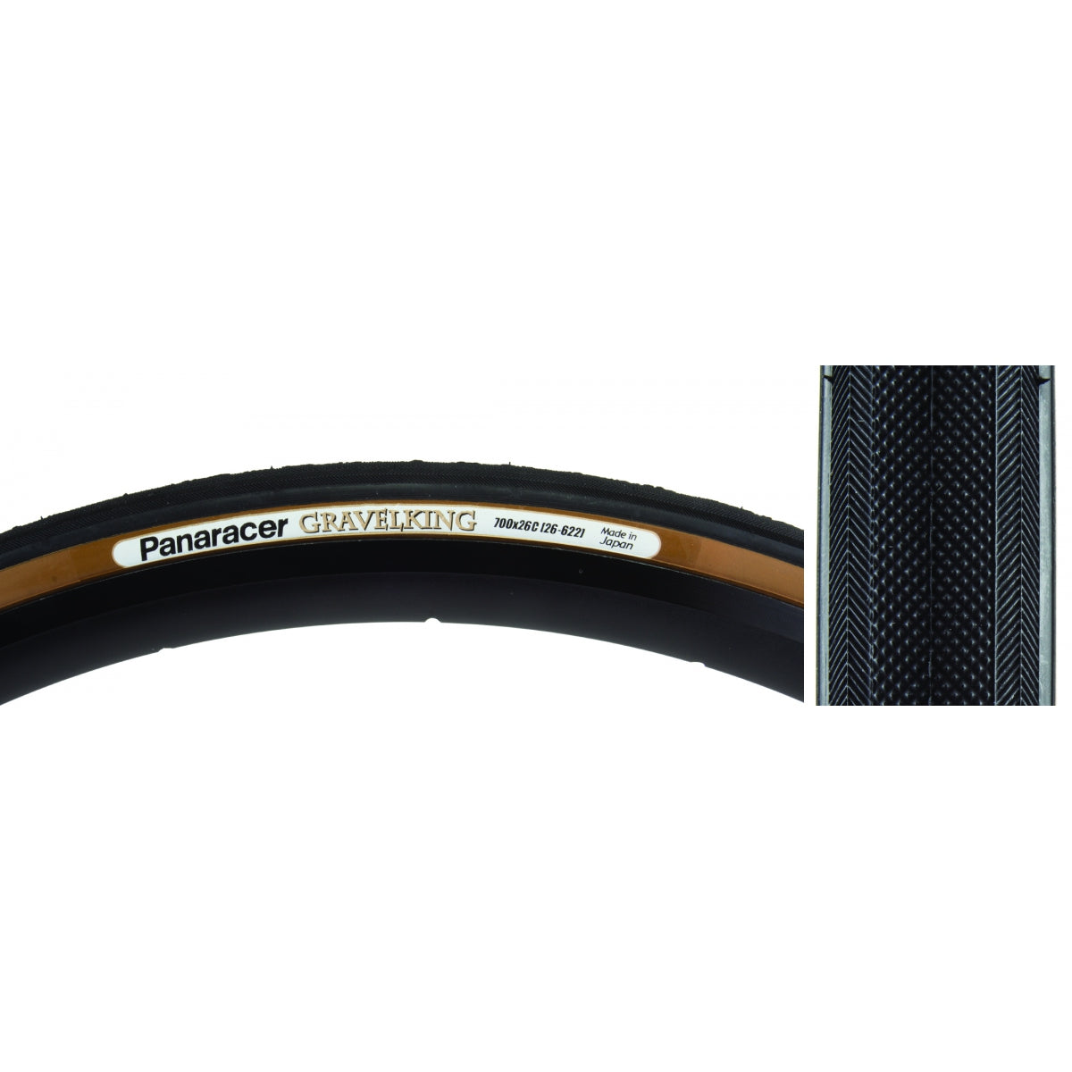 Tire Pan Gravel King 700X26 Fold Black/Bn