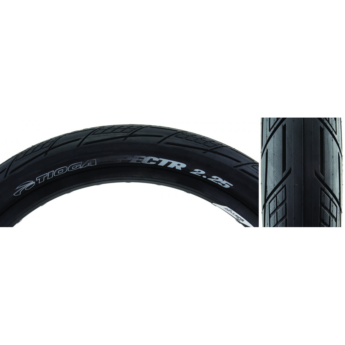 Tire Tioga Spectr 20X2.25 Wire Black 100Psi