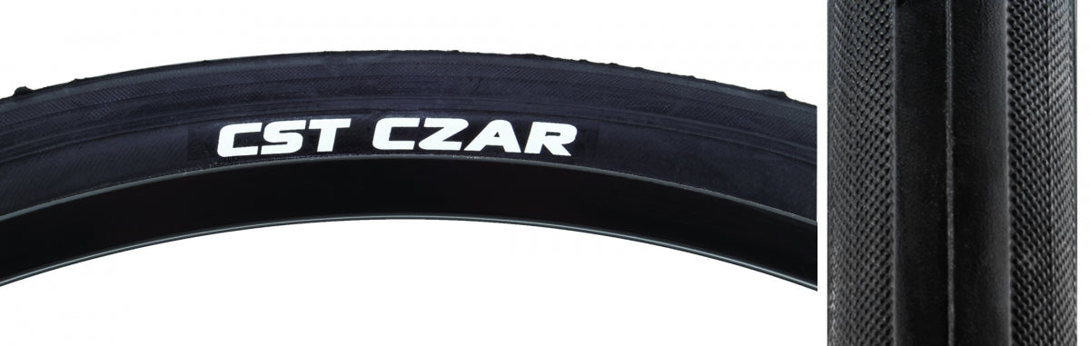 Tire Cstp Czar 700X25 Black/Bk 120Lb Wire